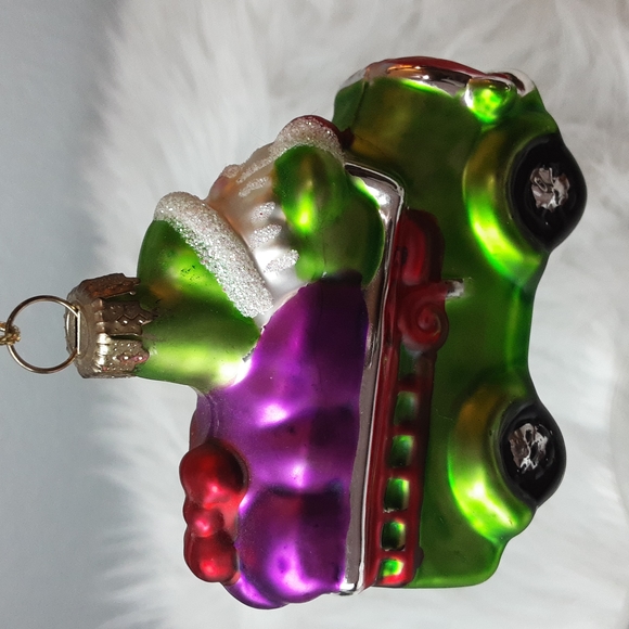 Vintage Handblown Glass Santa Ornament - Picture 3 of 3